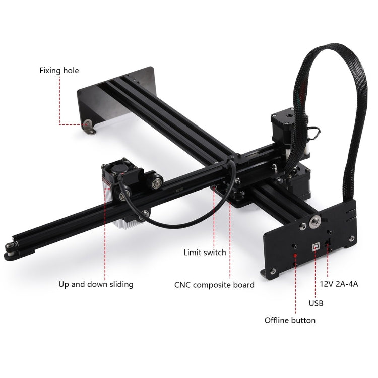 NEJE MASTER 3 Plus Laser Engraver with A40630 Laser Module, MASTER 3 Plus with A40630 (EU Plug), MASTER 3 Plus with A40630 (US Plug)