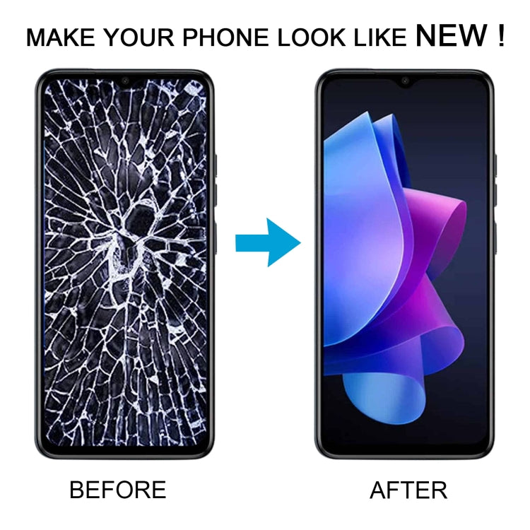 OEM LCD Screen For with Digitizer Full Assembly, For Tecno Spark Go 2023, For Tecno Pop 7 Pro / Itel P40 BF7