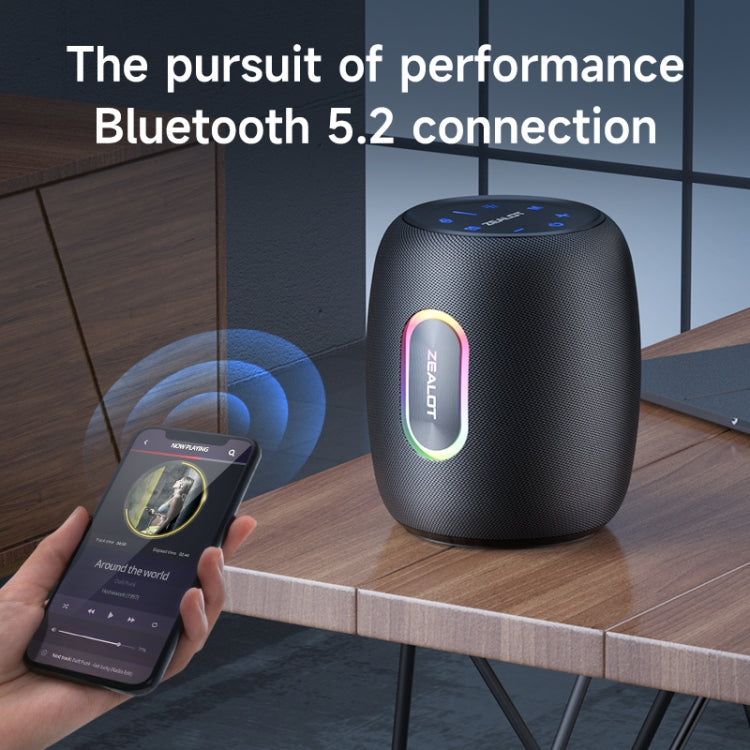 Zealot S64 Shocking Sound Super Subwoofer Bluetooth Speaker with RGB Light, S64