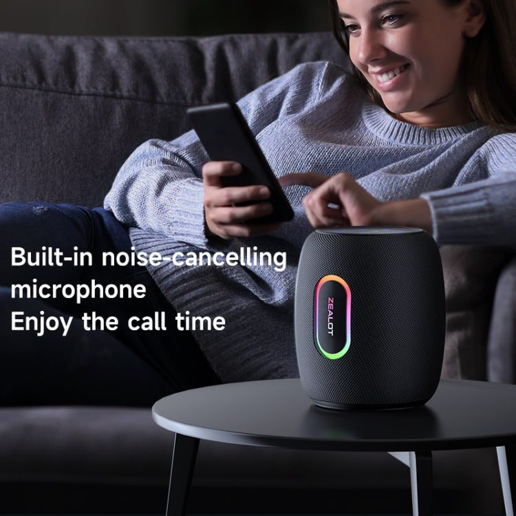 Zealot S64 Shocking Sound Super Subwoofer Bluetooth Speaker with RGB Light, S64