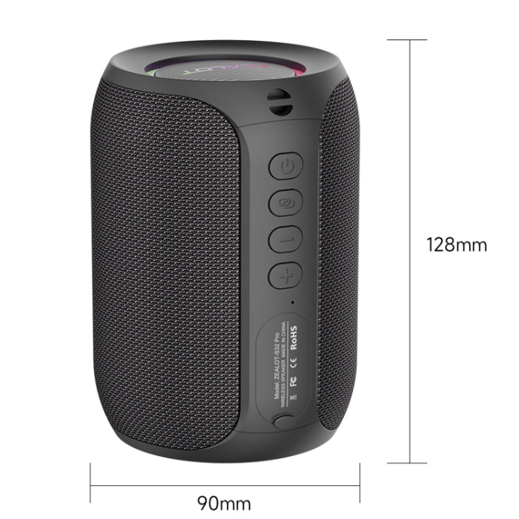 Zealot S32 Pro 15W High Power Bluetooth Speaker with Colorful Light