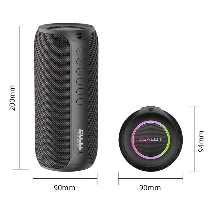 Zealot S32 Max 20W High Power Bluetooth Speaker with RGB Light