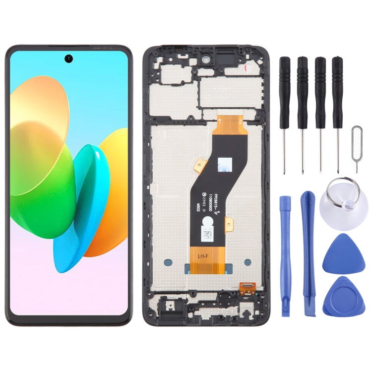 OEM LCD Screen Digitizer Full Assembly With Frame, For Tecno Spark 20 Pro 4G KJ6, For Tecno Spark 20C BG7n, For Tecno Spark 10C KI5k, For Tecno Spark Go 2023 BF7n, For Tecno Spark 10 Pro KI7