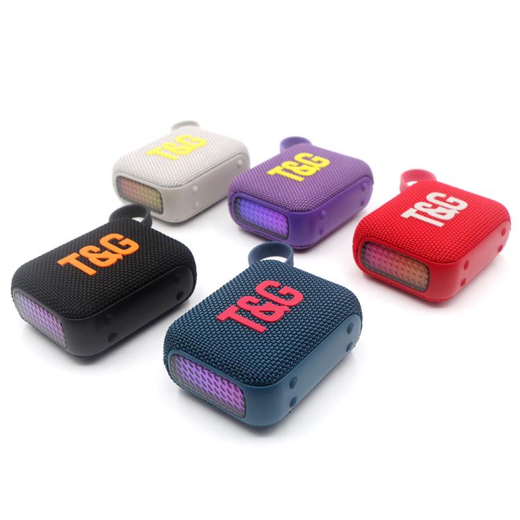 T&G TG445 Portable Stereo Subwoofer Bass RGB Light Wireless TWS BT Speaker