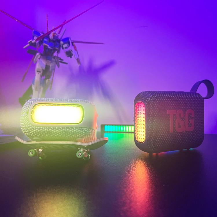 T&G TG445 Portable Stereo Subwoofer Bass RGB Light Wireless TWS BT Speaker