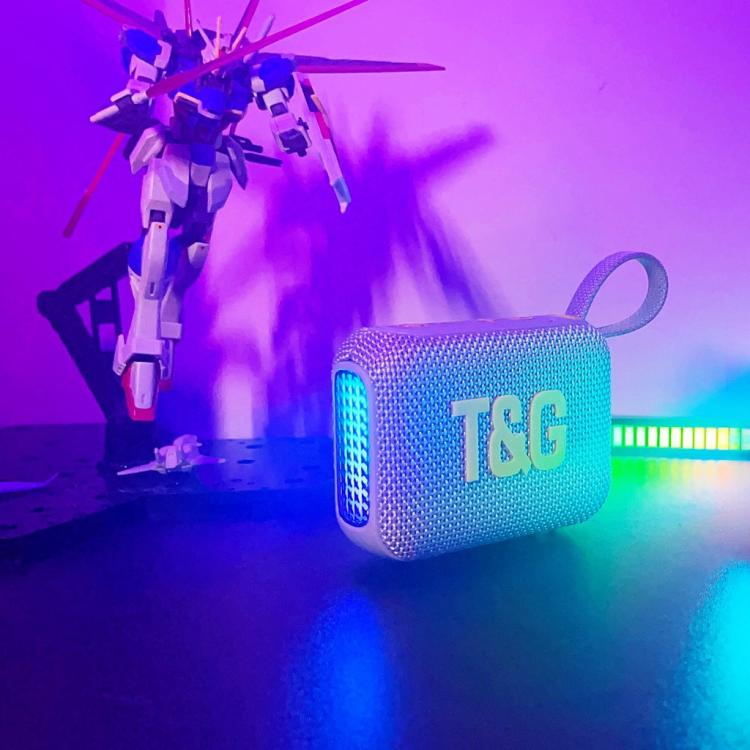 T&G TG445 Portable Stereo Subwoofer Bass RGB Light Wireless TWS BT Speaker
