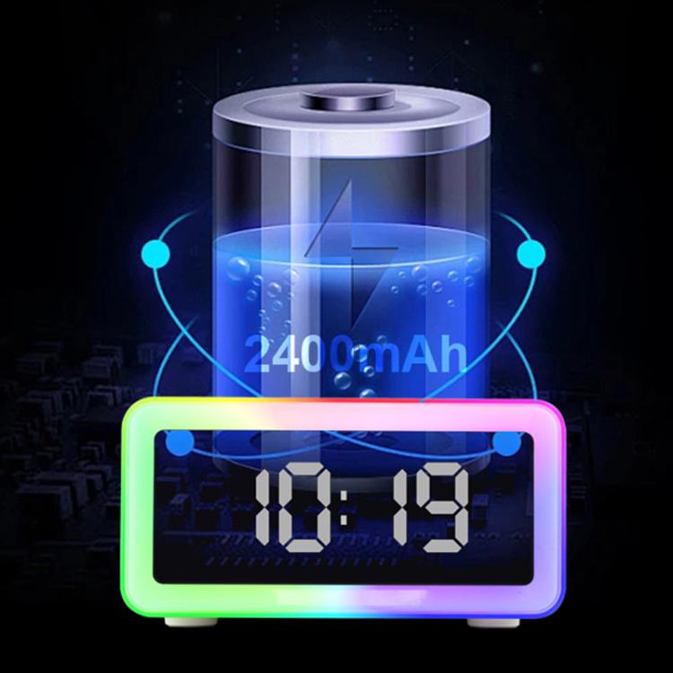 P14 Clock Alarm 10W Intelligent Wireless Charger LED Light Bluetooth Speaker