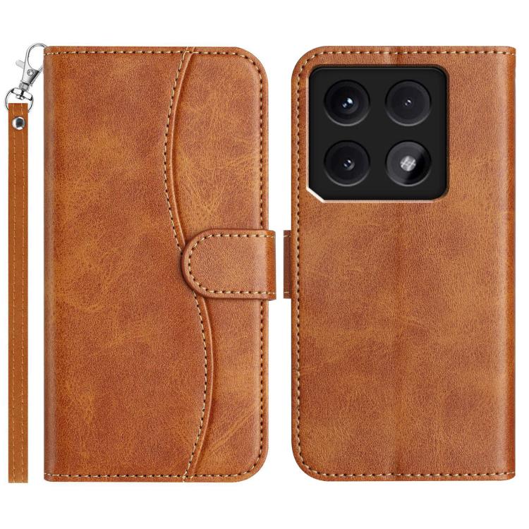 Dual-Folded S-shape Leather Phone Case, For Xiaomi 15 Pro, For Xiaomi 15, For Xiaomi 14T Pro, For Xiaomi 14T, For Xiaomi Poco F6 Pro 5G