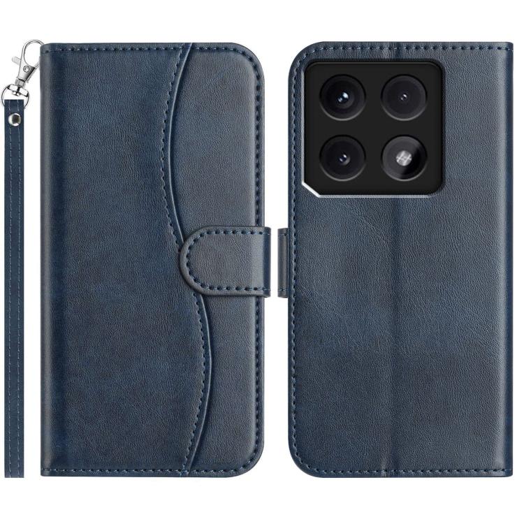 Dual-Folded S-shape Leather Phone Case, For Xiaomi 15 Pro, For Xiaomi 15, For Xiaomi 14T Pro, For Xiaomi 14T, For Xiaomi Poco F6 Pro 5G