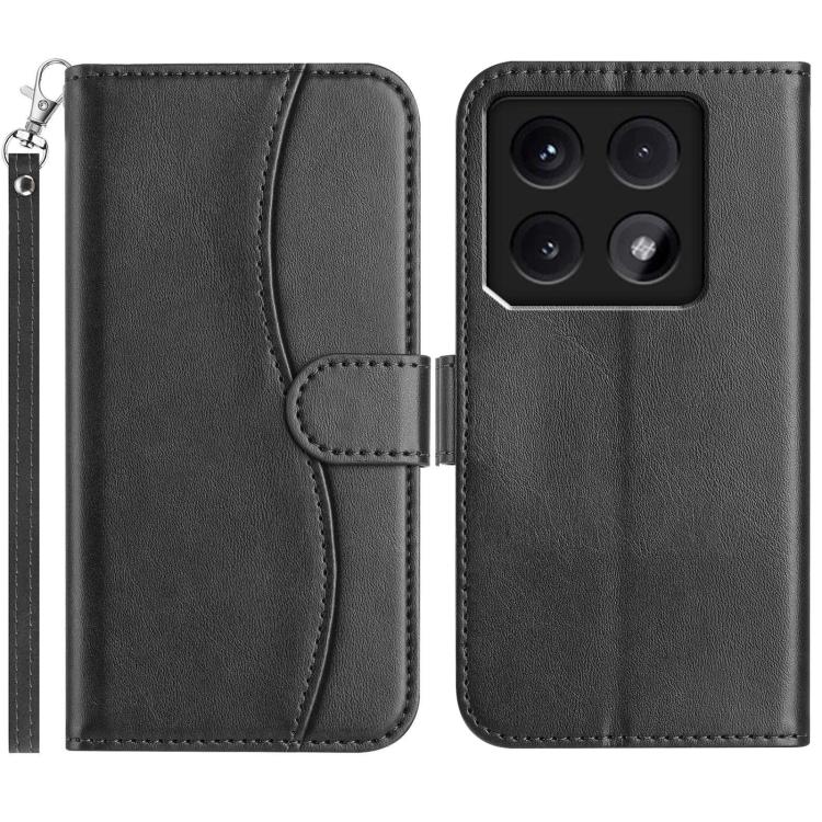 Dual-Folded S-shape Leather Phone Case, For Xiaomi 15 Pro, For Xiaomi 15, For Xiaomi 14T Pro, For Xiaomi 14T, For Xiaomi Poco F6 Pro 5G