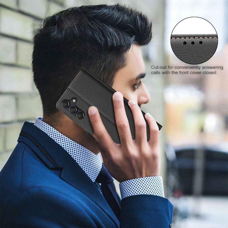 Litchi Texture RFID Anti-theft Leather Phone Case, For Samsung Galaxy M16 5G / F16 5G, For Samsung Galaxy M06 5G / F06 5G, For Samsung Galaxy XCover 7 Pro