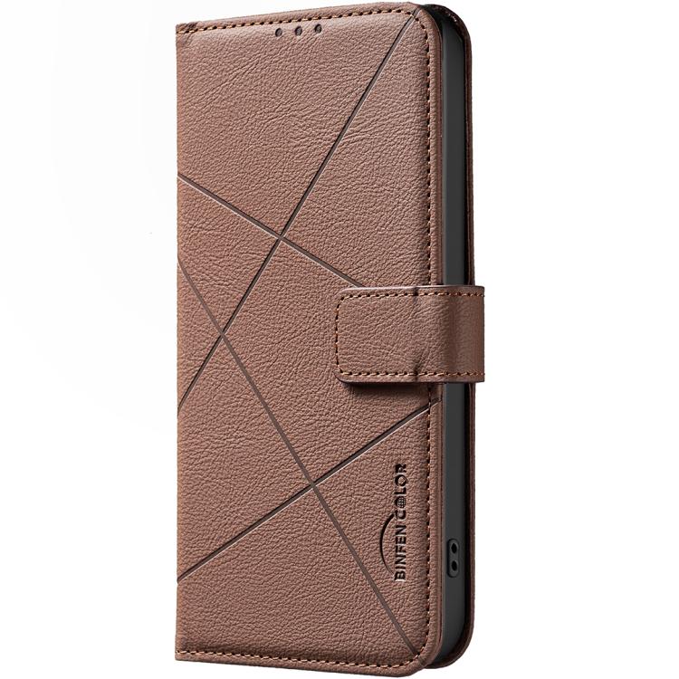 Geometric Pattern RFID Leather Phone Case, For Realme C53, For Realme C55