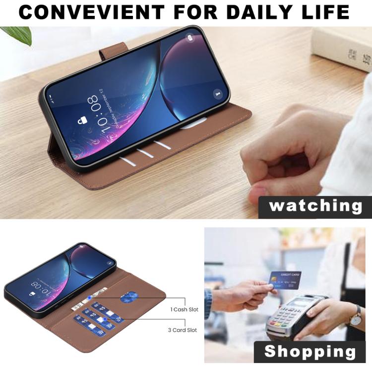 Geometric Pattern RFID Leather Phone Case, For Realme C53, For Realme C55