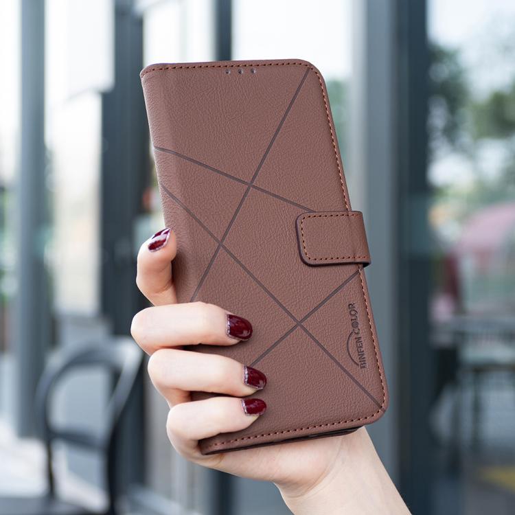 Geometric Pattern RFID Leather Phone Case, For Realme C53, For Realme C55