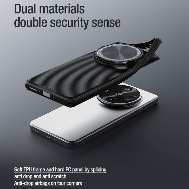 NILLKIN Black Mirror Prop CD Texture Mirror Phone Case, For OPPO Find X8 Ultra