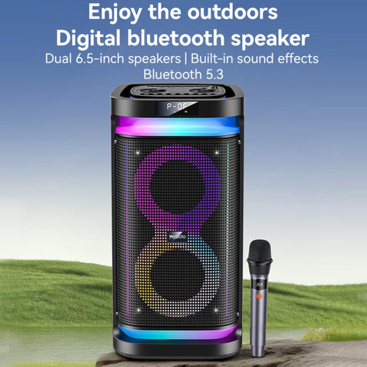 Yesido YSW29 Outdoor Ambient Light Digital Bluetooth Speaker with Microphone, YSW29