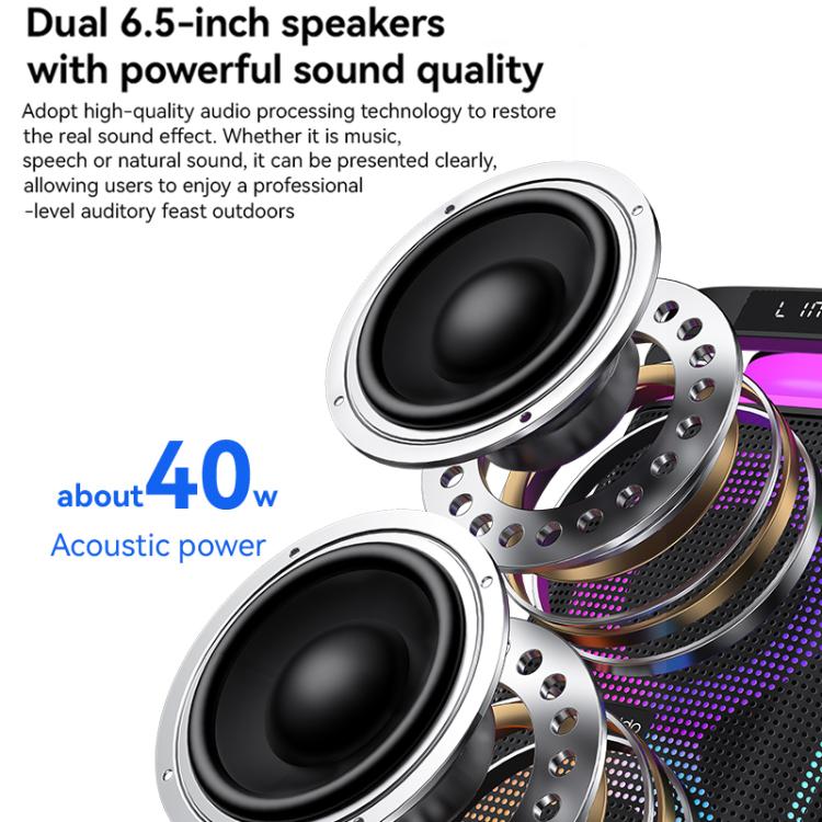 Yesido YSW29 Outdoor Ambient Light Digital Bluetooth Speaker with Microphone, YSW29