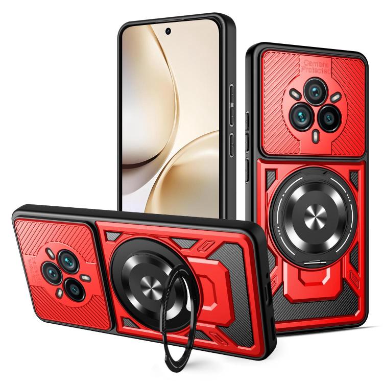Armor Rotating Holder MagSafe Phone Case, For Realme 14 5G, For Realme 14 Pro+ 5G, For Realme 14 Pro 5G, For Realme 14X / V60 Pro / C75