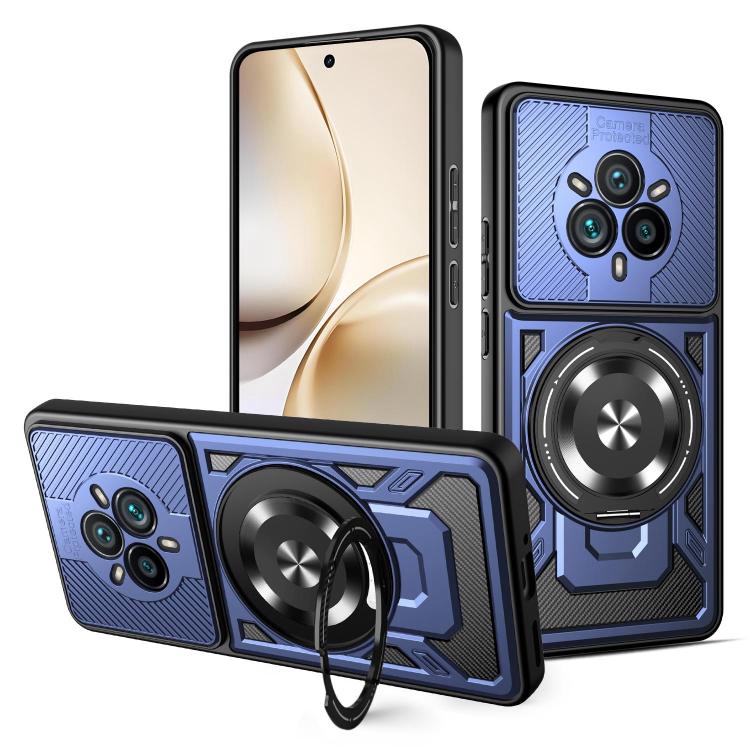 Armor Rotating Holder MagSafe Phone Case, For Realme 14 5G, For Realme 14 Pro+ 5G, For Realme 14 Pro 5G, For Realme 14X / V60 Pro / C75