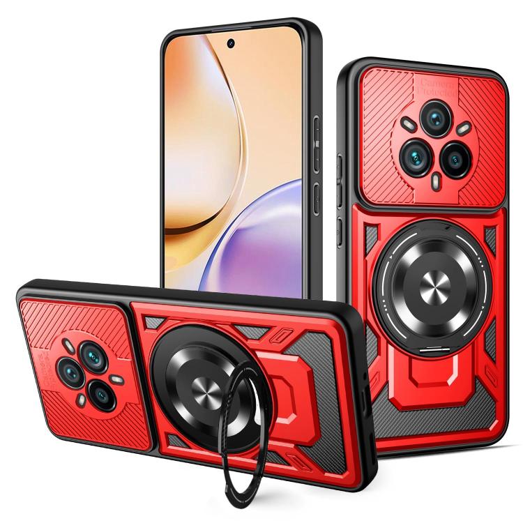 Armor Rotating Holder MagSafe Phone Case, For Realme 14 5G, For Realme 14 Pro+ 5G, For Realme 14 Pro 5G, For Realme 14X / V60 Pro / C75