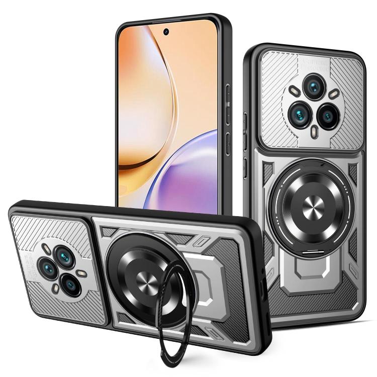 Armor Rotating Holder MagSafe Phone Case, For Realme 14 5G, For Realme 14 Pro+ 5G, For Realme 14 Pro 5G, For Realme 14X / V60 Pro / C75