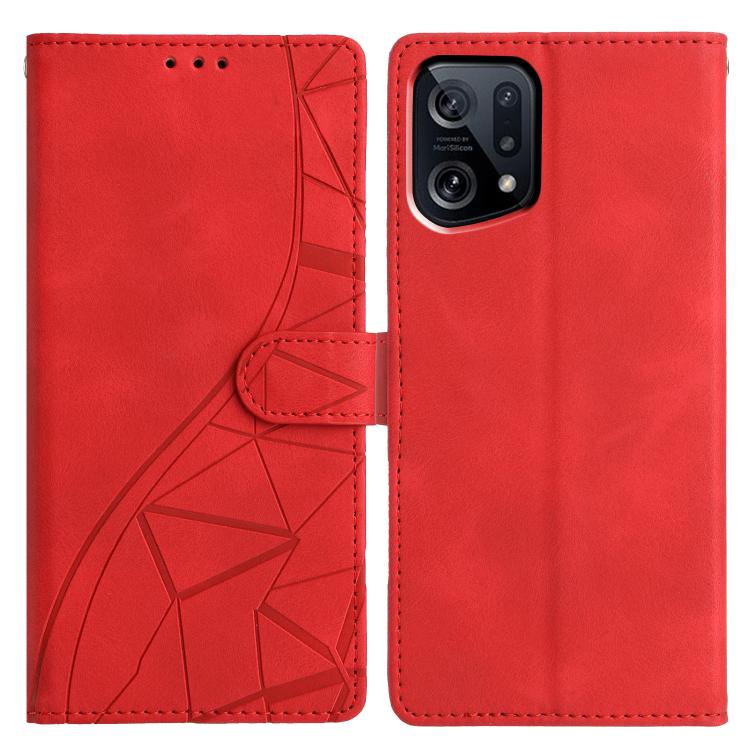 Triangles Embossed Leather Phone Case, For OPPO Reno8 Lite 5G / Reno7 Z, For OPPO A57 / A77 5G, For OPPO Reno8 Pro 5G Global, For OPPO Reno8 5G Global, For OPPO Find X5 Pro, For OPPO Find X5, For OPPO Find X5 Lite, For OPPO A96 / A76 / A36