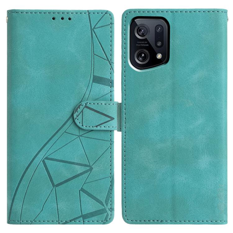 Triangles Embossed Leather Phone Case, For OPPO Reno8 Lite 5G / Reno7 Z, For OPPO A57 / A77 5G, For OPPO Reno8 Pro 5G Global, For OPPO Reno8 5G Global, For OPPO Find X5 Pro, For OPPO Find X5, For OPPO Find X5 Lite, For OPPO A96 / A76 / A36