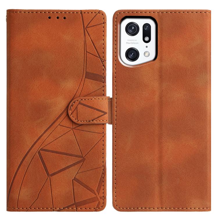 Triangles Embossed Leather Phone Case, For OPPO Reno8 Lite 5G / Reno7 Z, For OPPO A57 / A77 5G, For OPPO Reno8 Pro 5G Global, For OPPO Reno8 5G Global, For OPPO Find X5 Pro, For OPPO Find X5, For OPPO Find X5 Lite, For OPPO A96 / A76 / A36