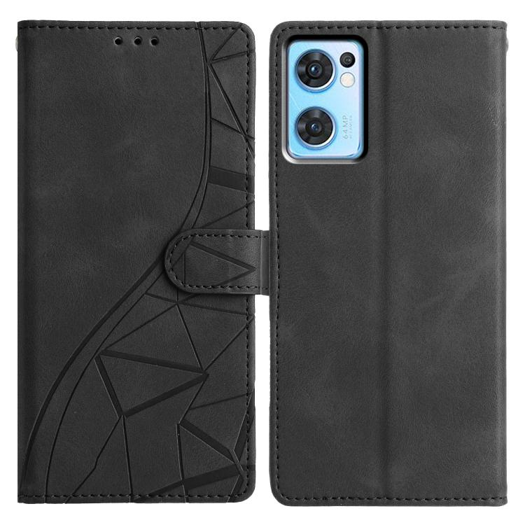 Triangles Embossed Leather Phone Case, For OPPO Reno8 Lite 5G / Reno7 Z, For OPPO A57 / A77 5G, For OPPO Reno8 Pro 5G Global, For OPPO Reno8 5G Global, For OPPO Find X5 Pro, For OPPO Find X5, For OPPO Find X5 Lite, For OPPO A96 / A76 / A36
