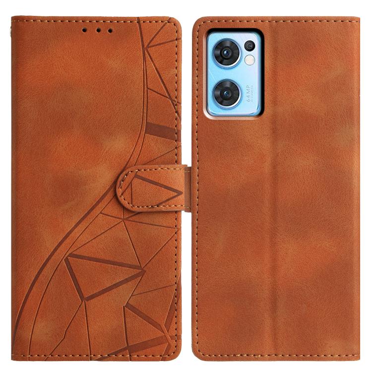 Triangles Embossed Leather Phone Case, For OPPO Reno8 Lite 5G / Reno7 Z, For OPPO A57 / A77 5G, For OPPO Reno8 Pro 5G Global, For OPPO Reno8 5G Global, For OPPO Find X5 Pro, For OPPO Find X5, For OPPO Find X5 Lite, For OPPO A96 / A76 / A36