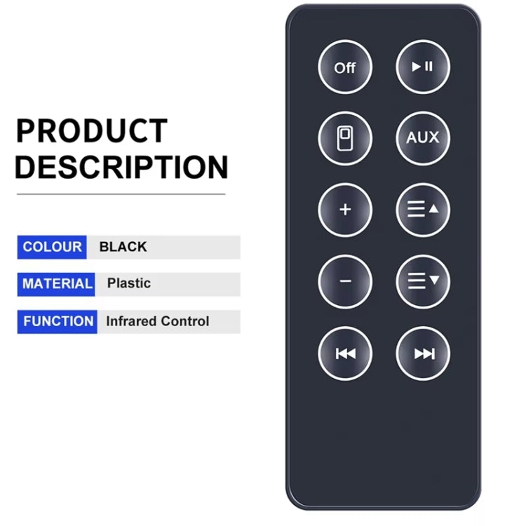 For BOSE SD10 Bluetooth Speaker Remote Control Replacement Parts, For BOSE SD10