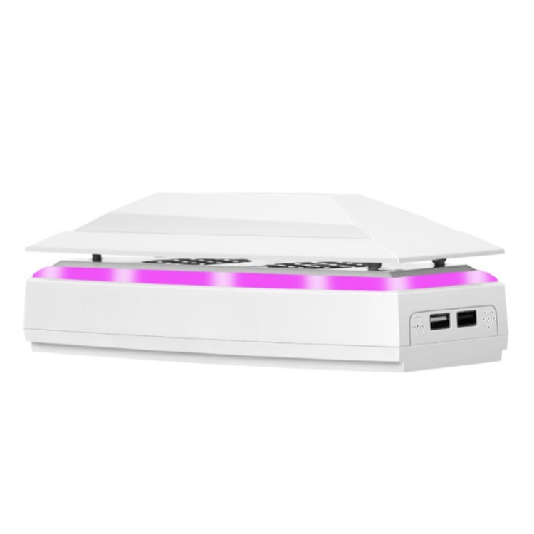 For PS5 Slim Top Dustproof Colorful Cooling Fan 3 Adjustable Speed, Top Fan