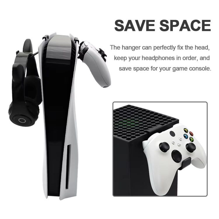 For PS5 / XBOX Series X Controller Earphone Hook Gamepad Holder, 2pcs