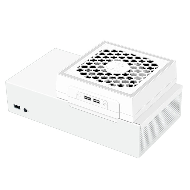 For XBOX Series S Console Side-mounted Cooling Fan RGB Color Light Radiator, For XBOX Series S