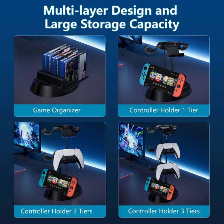 STARTRC GAMES Handheld Gamepad Organizer, Base+2 Tiers Stand