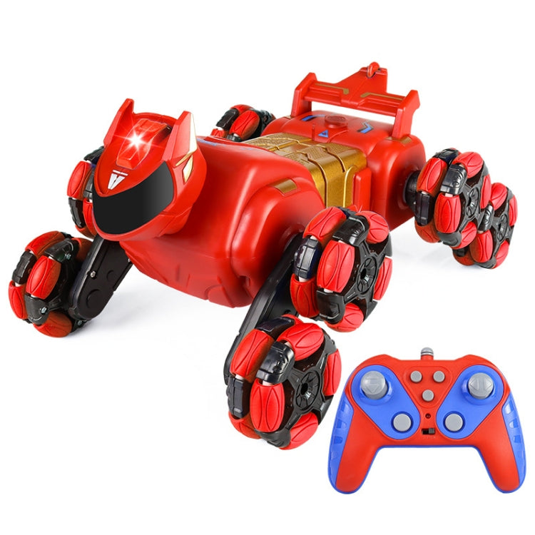 2.4G Kids Remote Control Toy Car Stunt Robot Dog Gesture Sensor Lights Music Spray Climbing Car, Blue Single RC, Red Single RC, Blue Dual RC, Red Dual RC