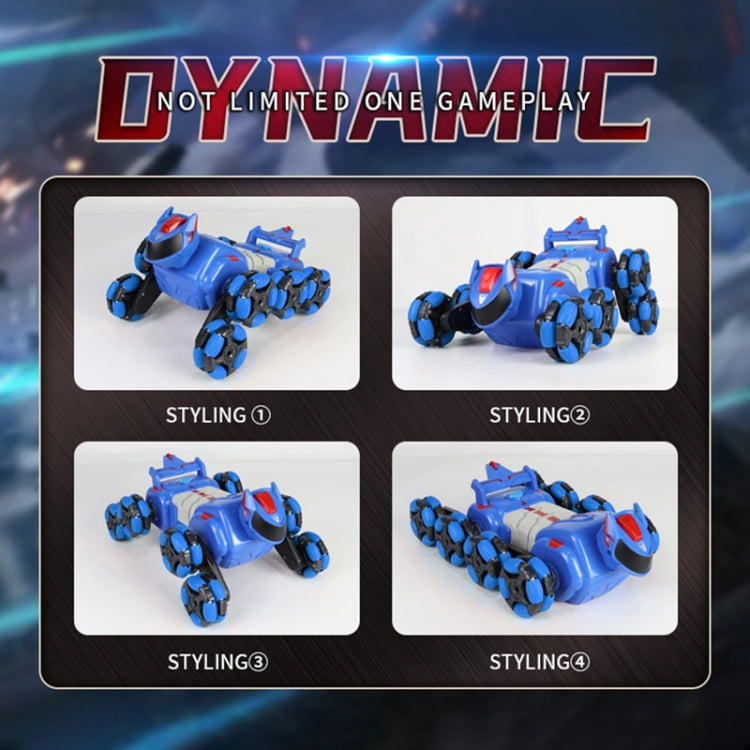 2.4G Kids Remote Control Toy Car Stunt Robot Dog Gesture Sensor Lights Music Spray Climbing Car, Blue Single RC, Red Single RC, Blue Dual RC, Red Dual RC