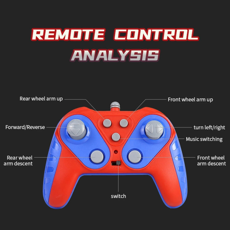2.4G Kids Remote Control Toy Car Stunt Robot Dog Gesture Sensor Lights Music Spray Climbing Car, Blue Single RC, Red Single RC, Blue Dual RC, Red Dual RC