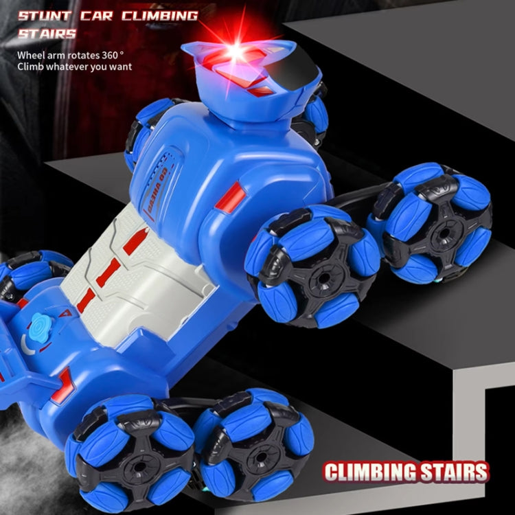 2.4G Kids Remote Control Toy Car Stunt Robot Dog Gesture Sensor Lights Music Spray Climbing Car, Blue Single RC, Red Single RC, Blue Dual RC, Red Dual RC