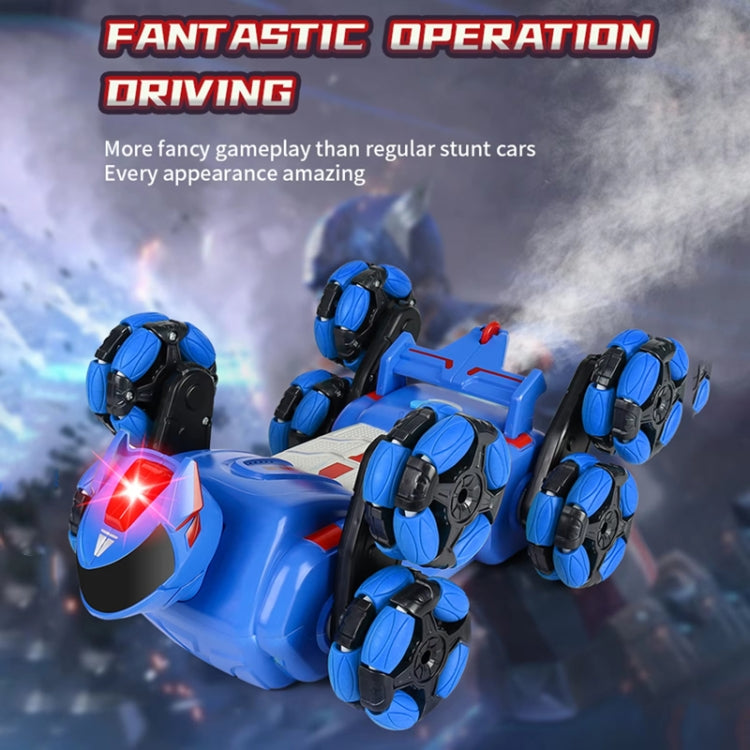 2.4G Kids Remote Control Toy Car Stunt Robot Dog Gesture Sensor Lights Music Spray Climbing Car, Blue Single RC, Red Single RC, Blue Dual RC, Red Dual RC