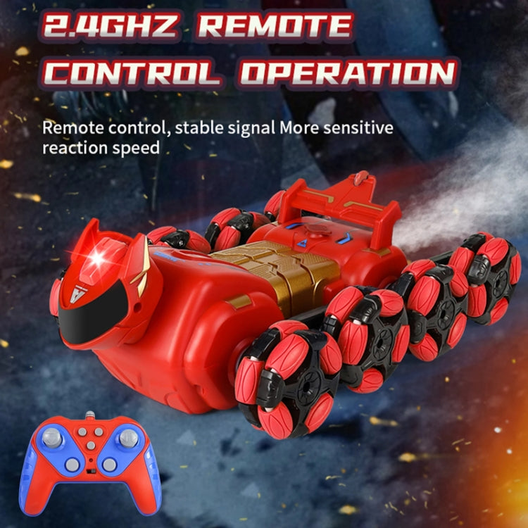 2.4G Kids Remote Control Toy Car Stunt Robot Dog Gesture Sensor Lights Music Spray Climbing Car, Blue Single RC, Red Single RC, Blue Dual RC, Red Dual RC