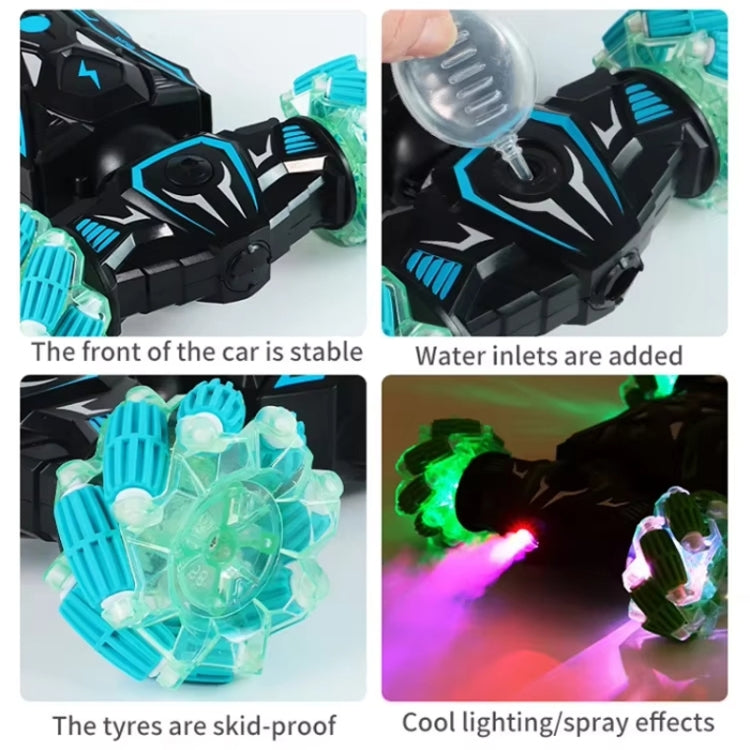2.4G Spray RC Car Gesture Sensor Music Lights Twist Stunt Drift Car Double Side Driving Buggy Toy, Handle RC Blue, Handle RC Green, Handle+Watch RC Blue, Handle+Watch RC Green