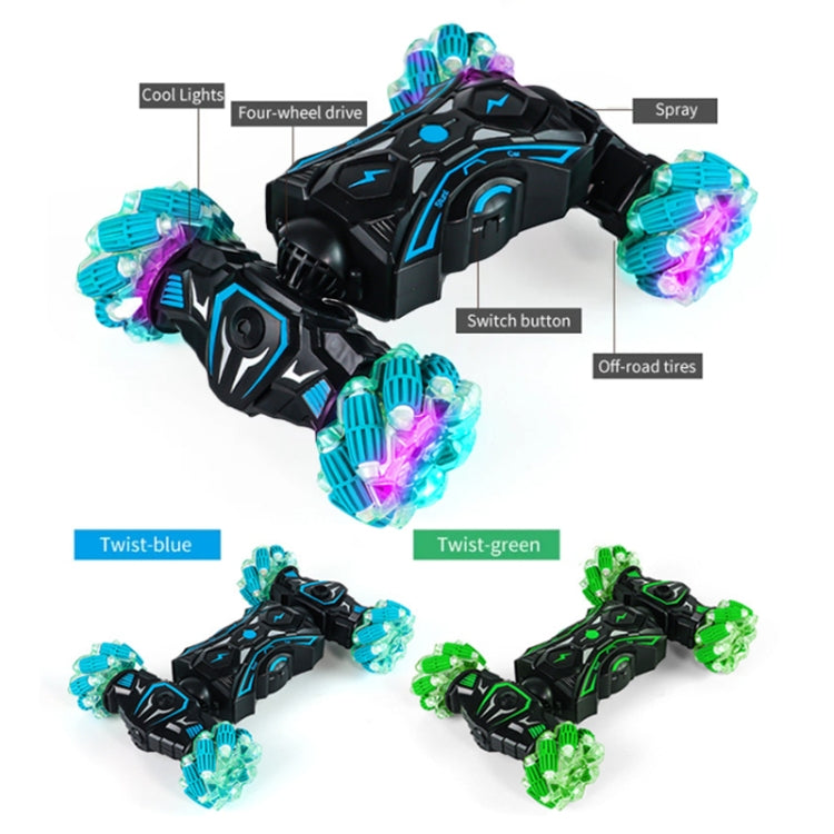 2.4G Spray RC Car Gesture Sensor Music Lights Twist Stunt Drift Car Double Side Driving Buggy Toy, Handle RC Blue, Handle RC Green, Handle+Watch RC Blue, Handle+Watch RC Green