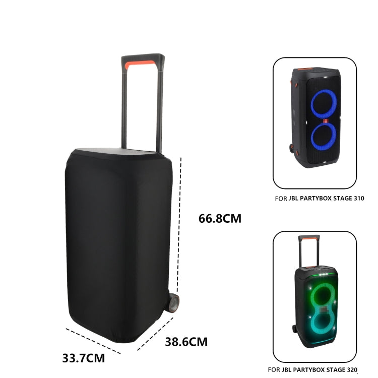 For JBL Partybox Stage 310 / 320 Speaker Lycra Dust Cover Elastic Sleeve, For JBL Partybox Stage 310 / 320