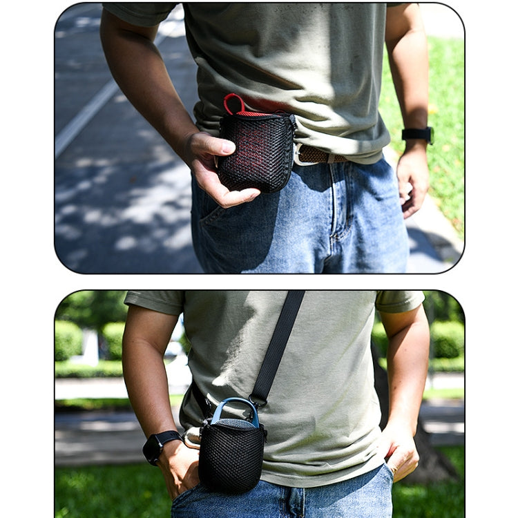 For JBL Go 4 / Go 3 / Clip 5 Speaker Shoulder Bag Mesh Opening Mouth EVA Carrying Case, Shoulder Bag