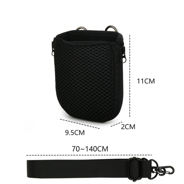For JBL Go 4 / Go 3 / Clip 5 Speaker Shoulder Bag Mesh Opening Mouth EVA Carrying Case, Shoulder Bag