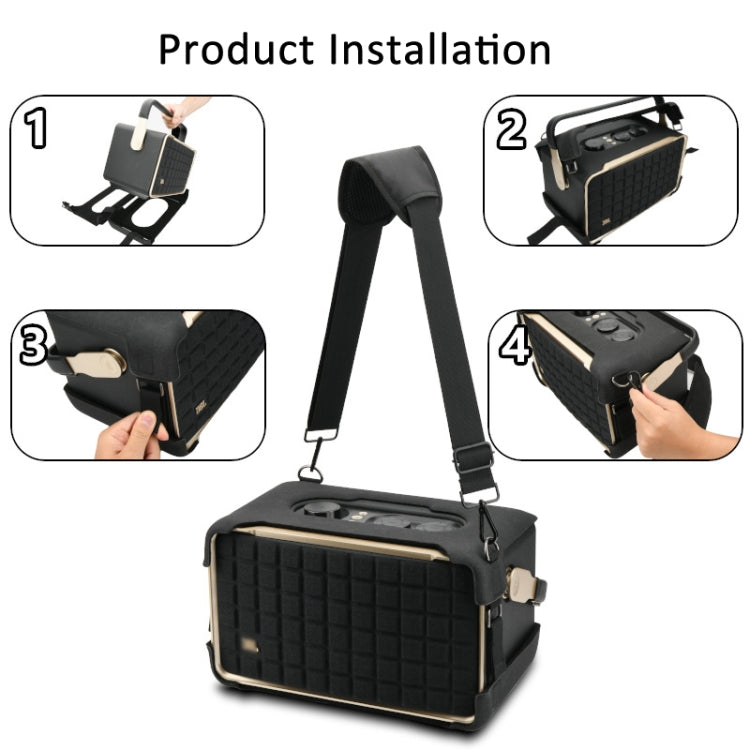 For JBL Authentics 300 Speaker EVA Protective Cover Portable Case With Shoulder Strap, For JBL Authentics 300 cover