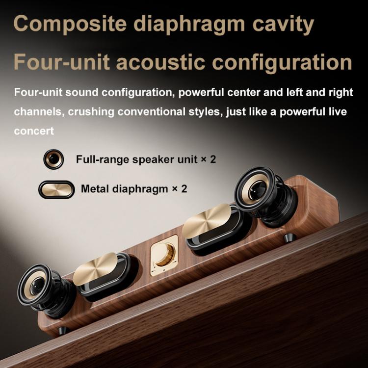 Havit M16 Retro HIFI Stereo Desktop Wireless Bluetooth Speaker