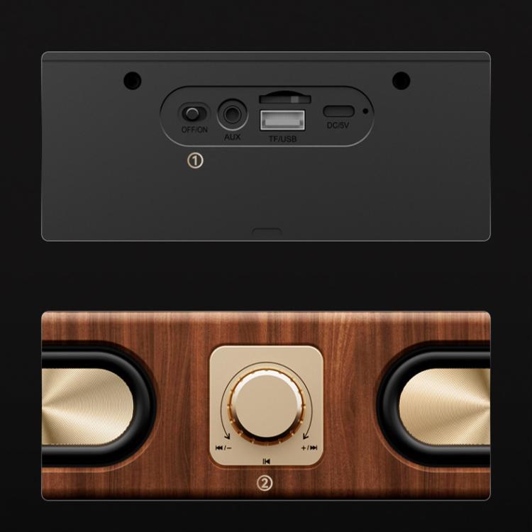 Havit M16 Retro HIFI Stereo Desktop Wireless Bluetooth Speaker