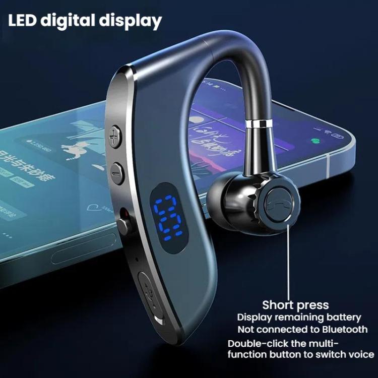 On-Ear Business Digital Display Bluetooth Earphone, V18